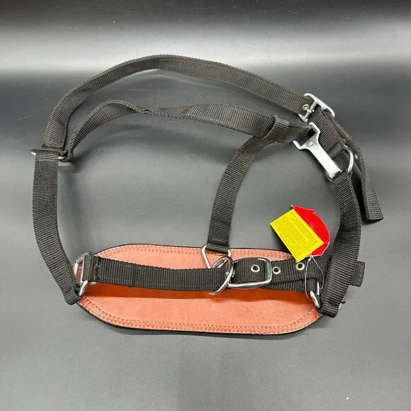 Showman Nylon Bronc Halter Aztec Western Brown Leather Teal Pink Purple Stripes - Picture 3 of 9